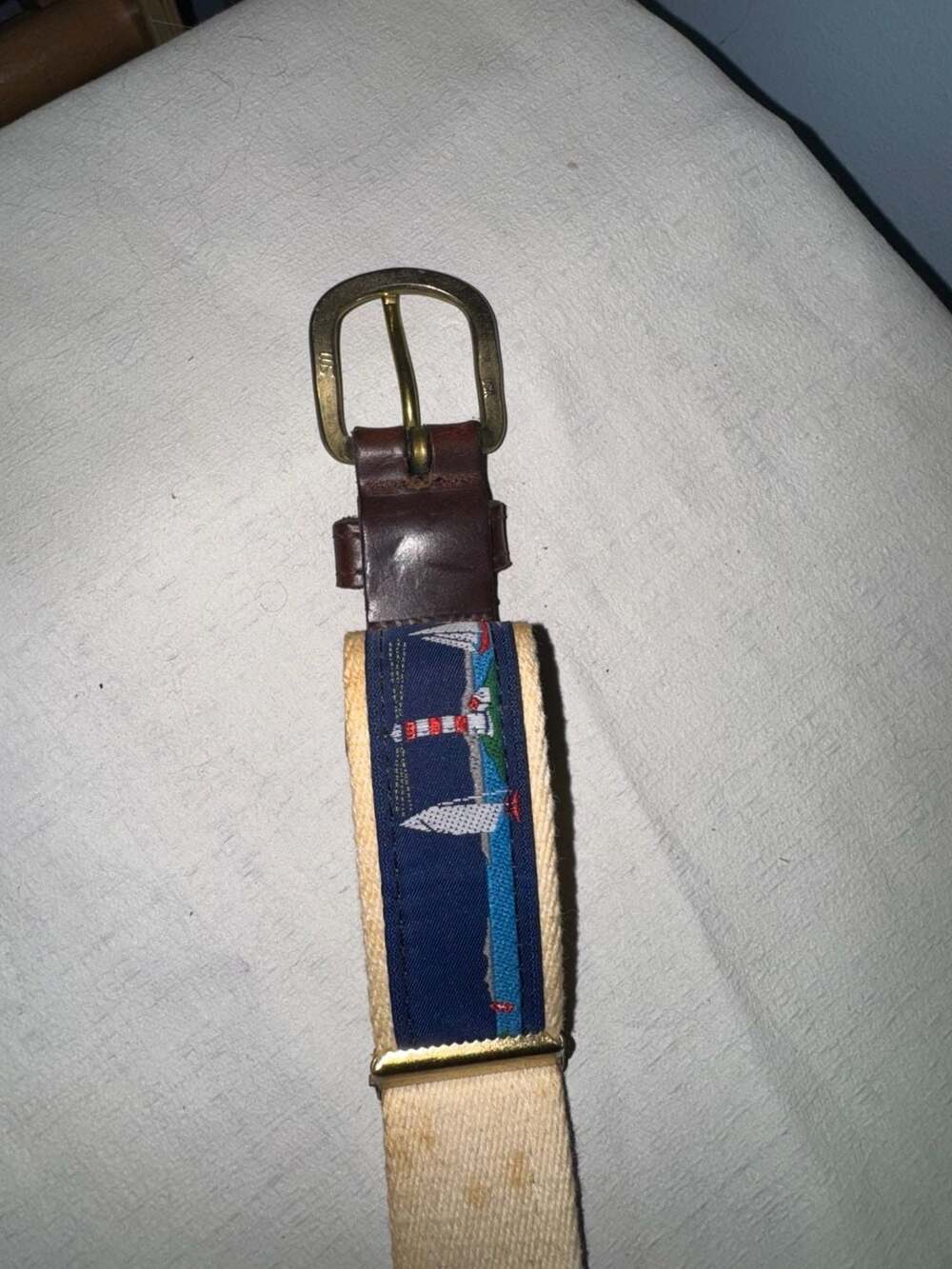 Leatherman Lighthouse Canvas and Leather Tab Belt - Picture 4 of 6